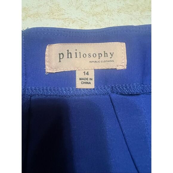 Philosophy Marine Blue Skirt Sz 14 NWT - Picture 3 of 8